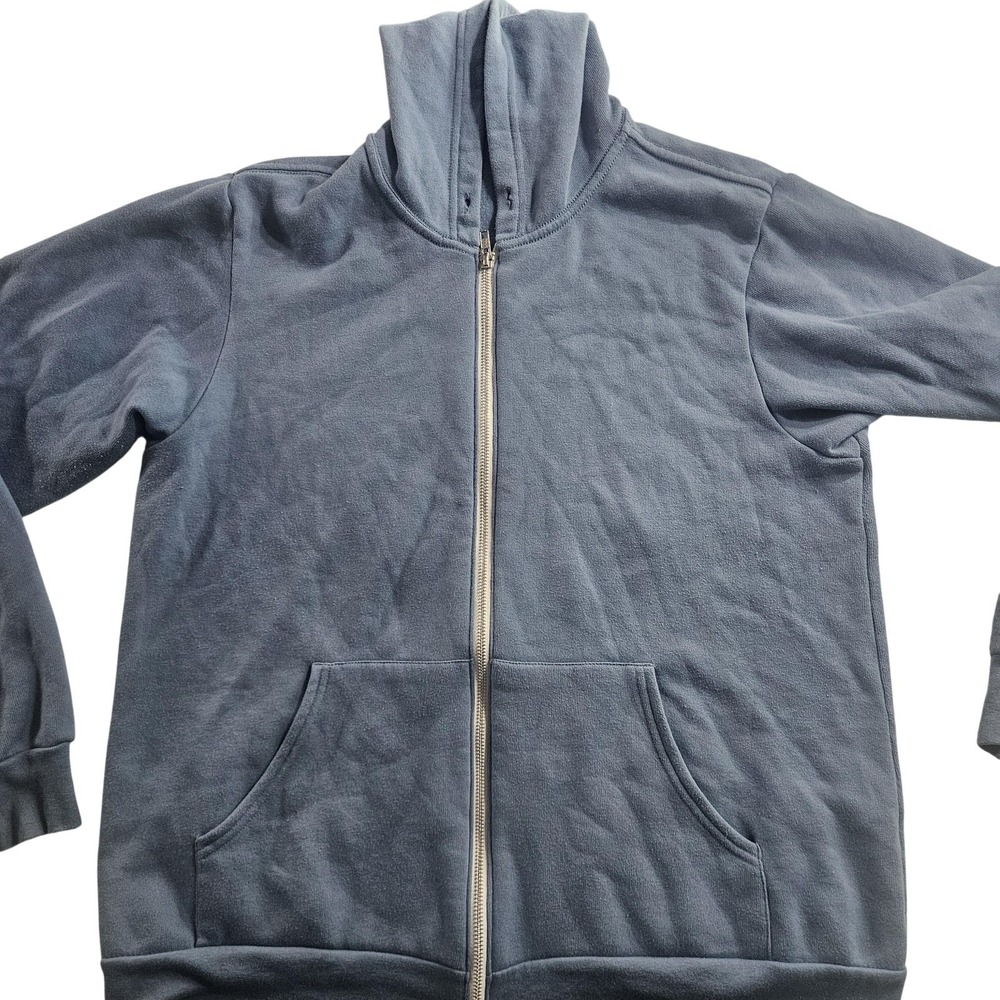 Bella + Canvas Hoodie‎ Mens Large Blue Full Zip Dru Bru Beer Fleece Graphic